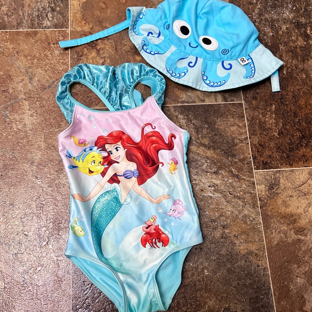 H&M Kids Swim One Piece - Blue and Pink